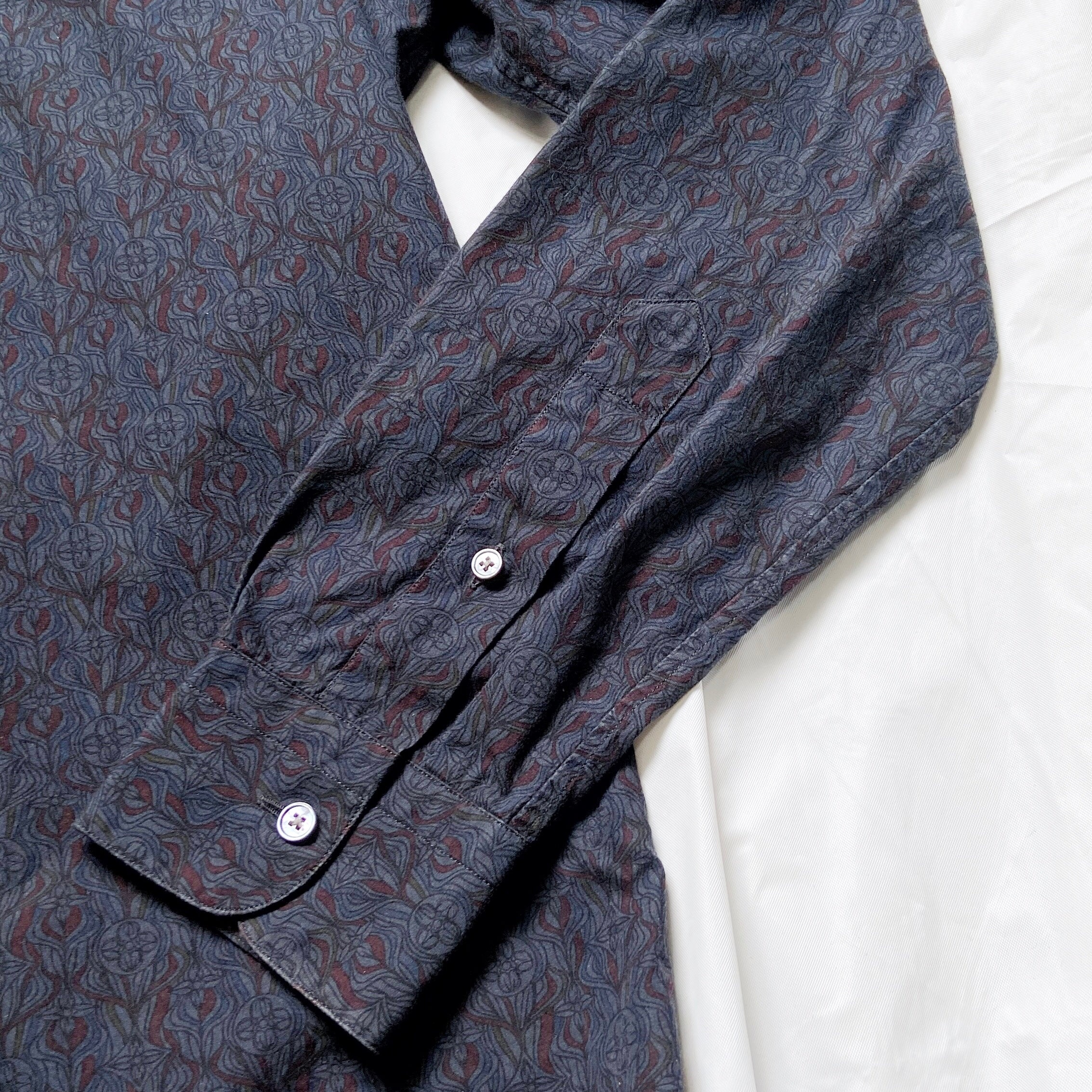 Louis Vuitton Fall 2010 Navy Monogram Button up Shirt - 8