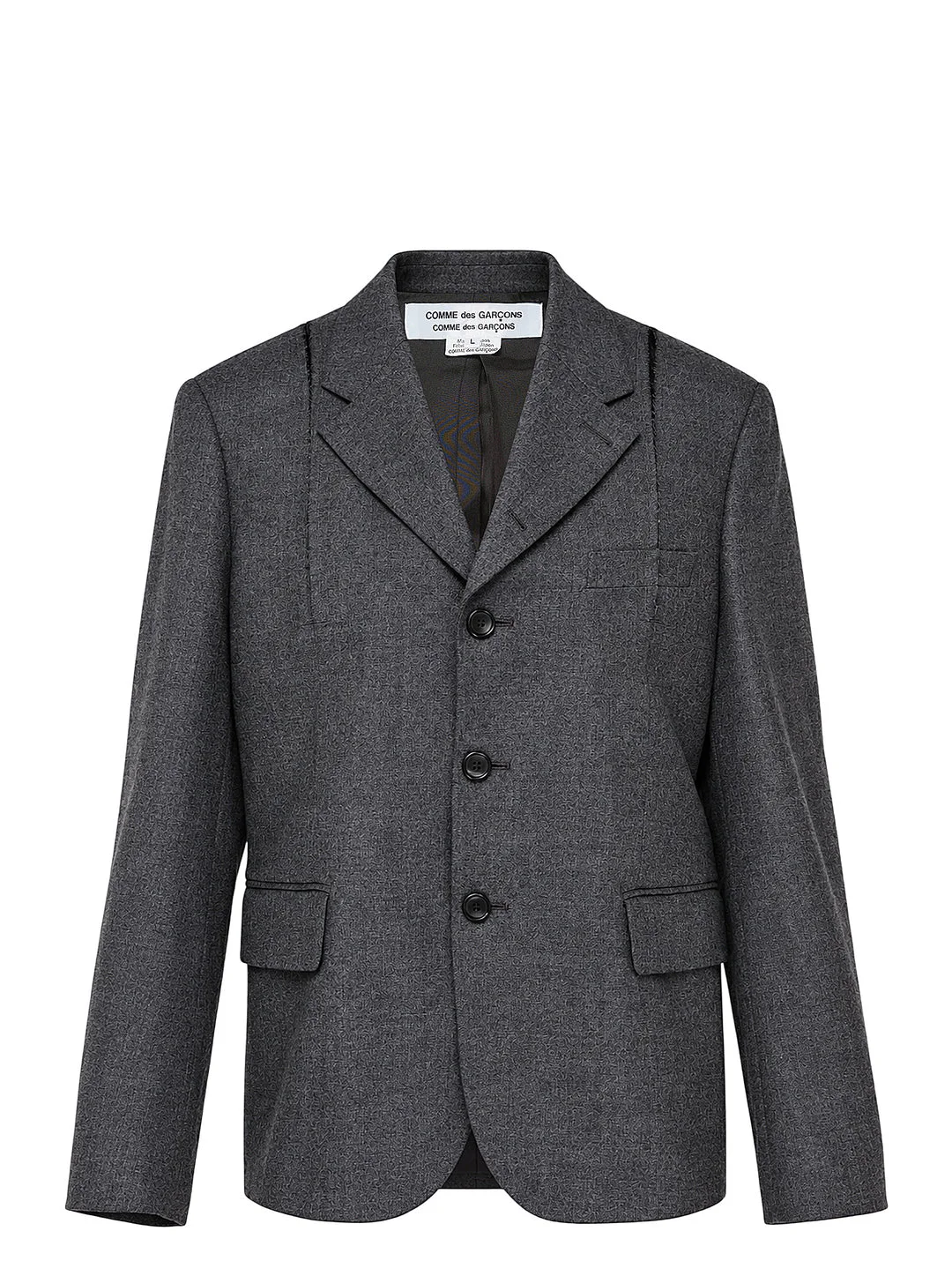 Single-Breasted Tailored Blazer - 1