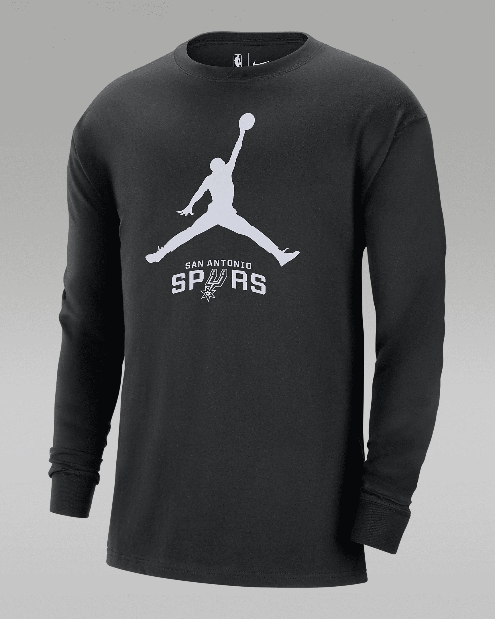 Men's San Antonio Spurs Essential Jordan NBA Long-Sleeve T-Shirt - 1