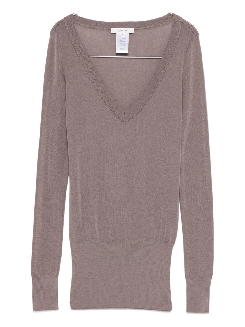 Lemaire Long-sleeve V-neck Sweater 1