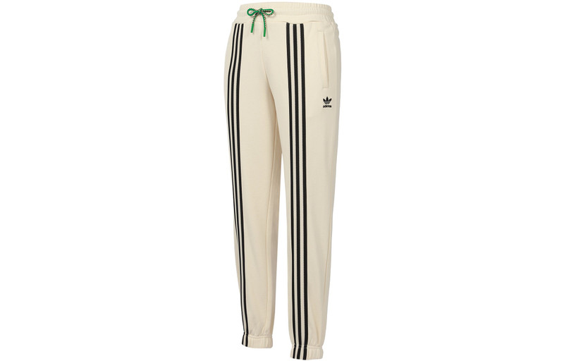 adidas (WMNS) adidas Adicolor 70s 3-Stripes Sweatpants 'Beige' IK7853 outlook