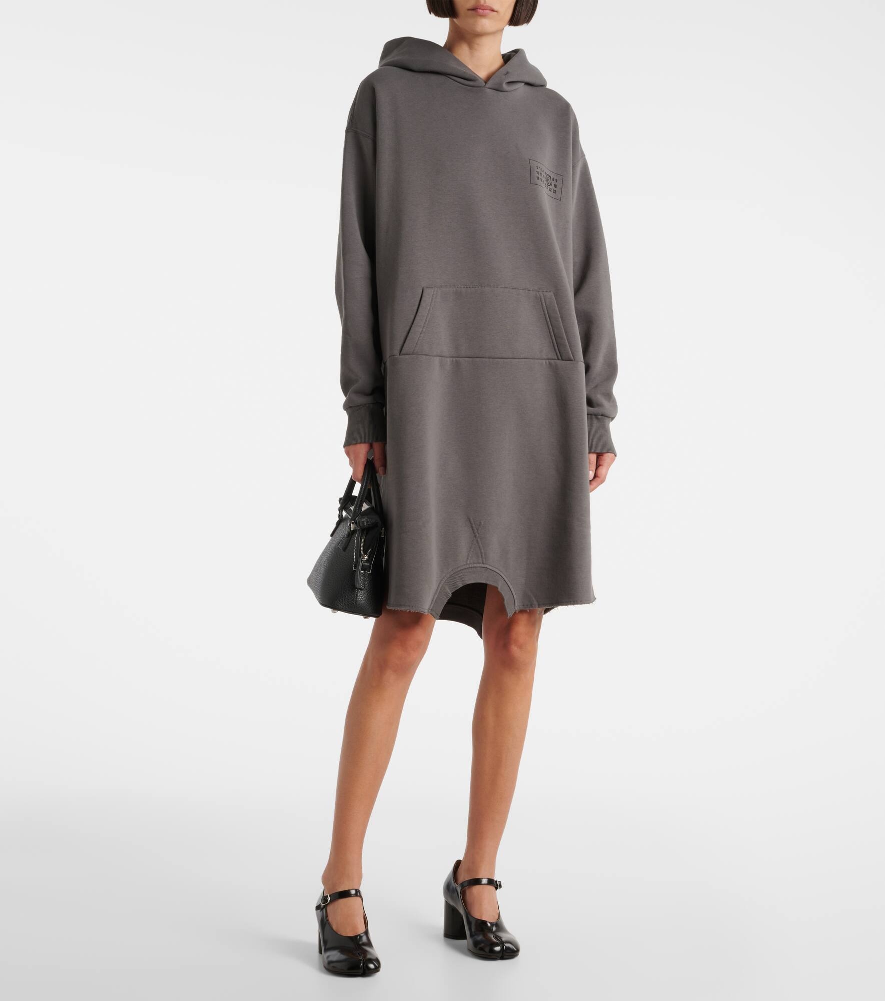 Cotton-blend jersey sweater dress - 6