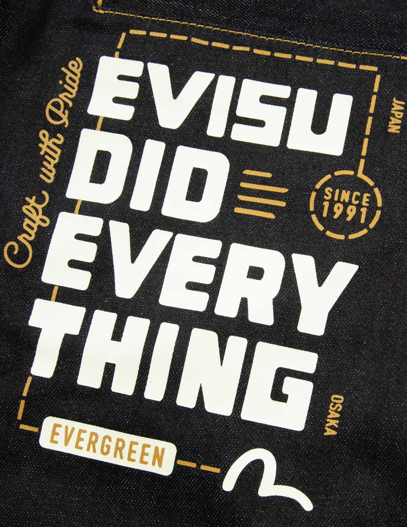 SEAGULL AND SLOGAN PRINT CARROT FIT JEANS #2017 10