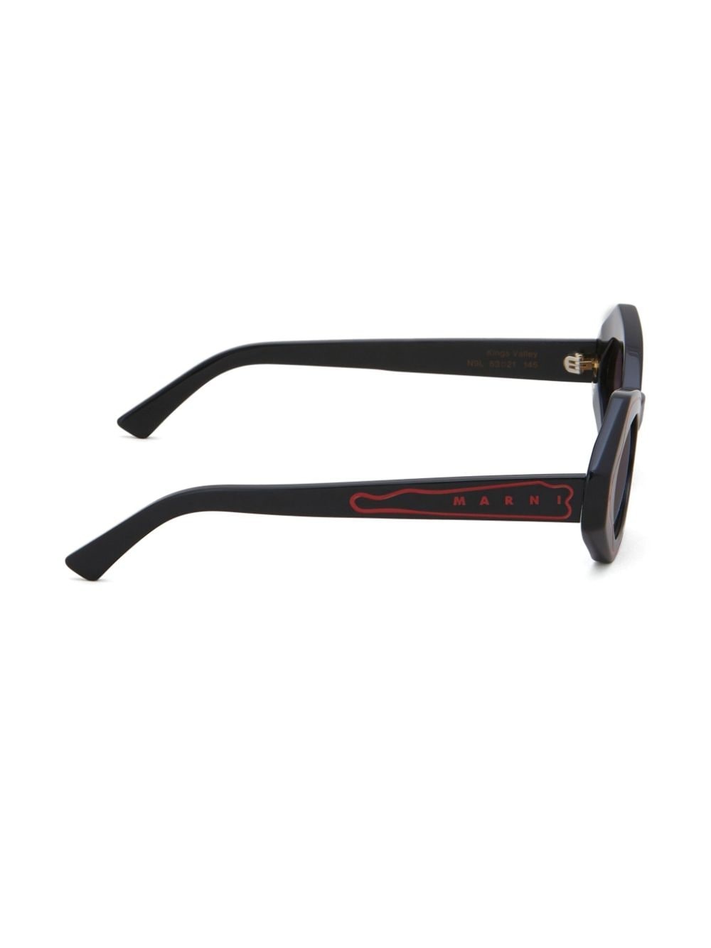 geometric-frame tinted sunglasses - 3