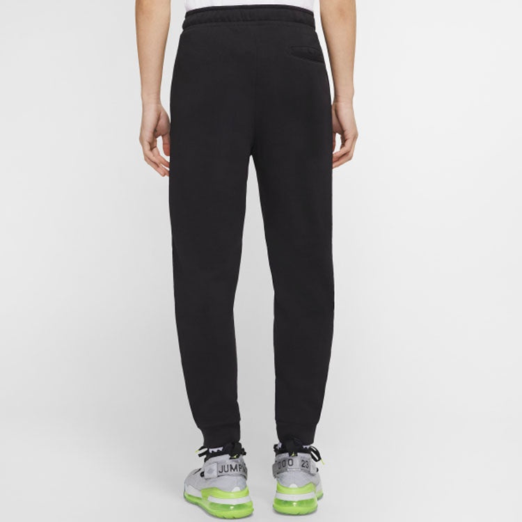 Air Jordan Fleece Lined Casual Sports Pants Black CU1559-011 - 4