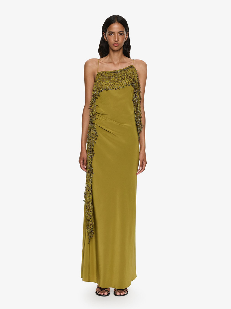 Droplet Bead Crochet Trimmed Cami Dress 1