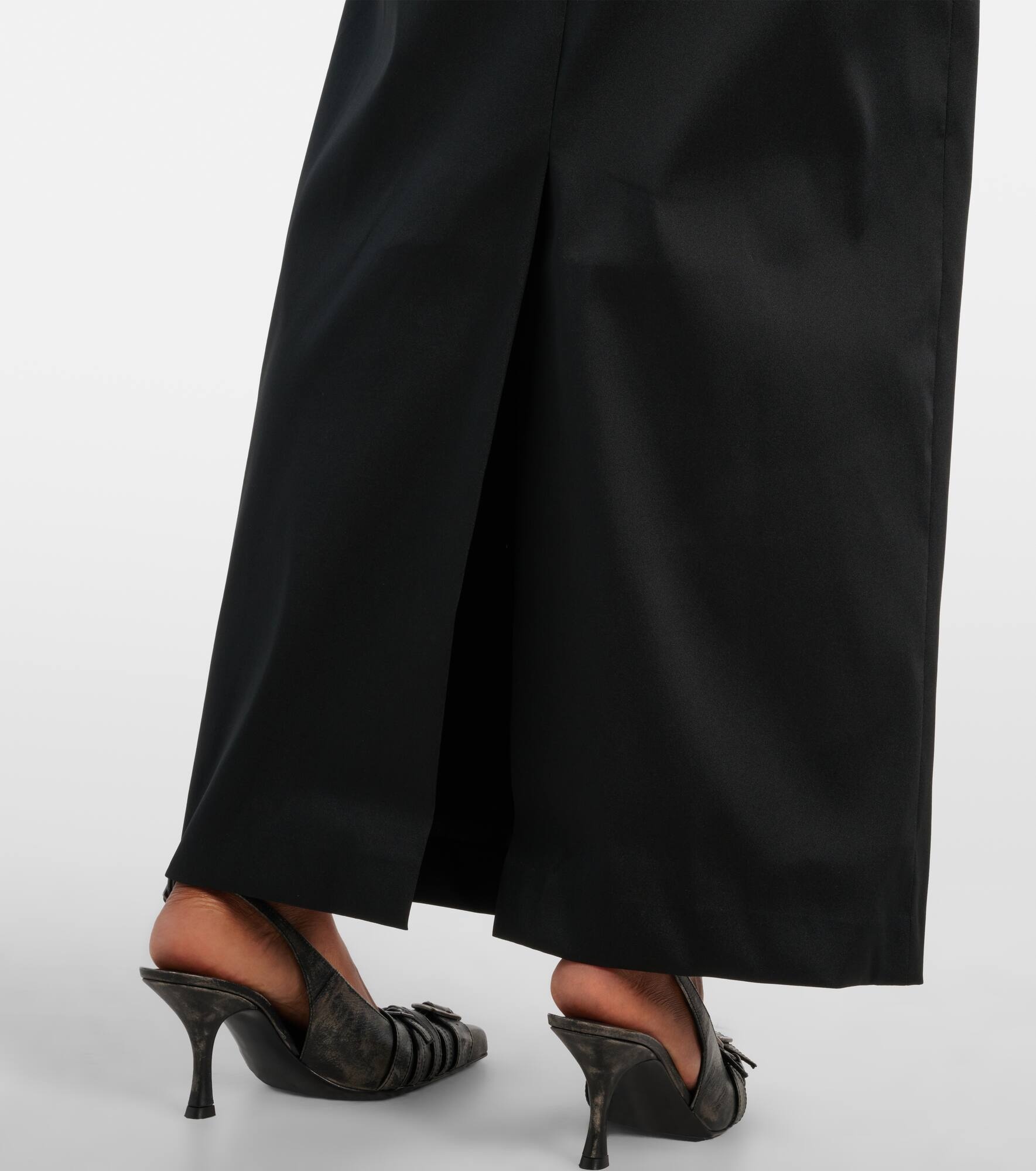 Draped twill gown - 5