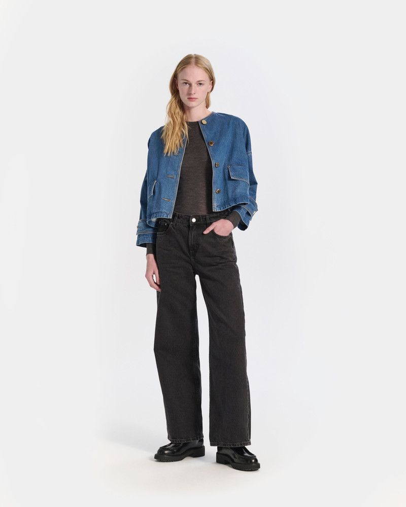 Mackintosh Humbie Collarless Denim Jacket outlook