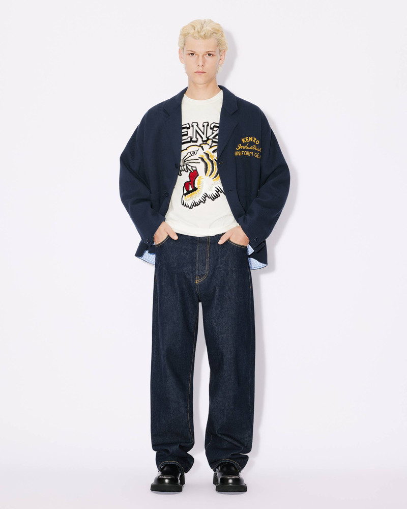 KENZO 'KENZO Drawn Varsity' embroidered workwear jacket | REVERSIBLE
