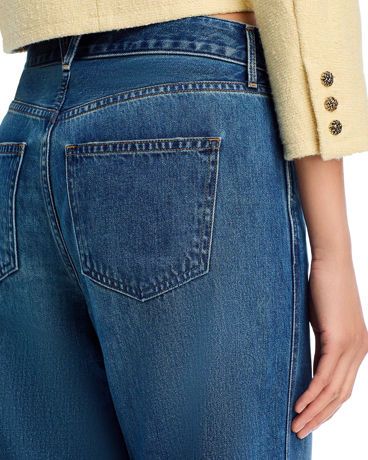 Kasey High Rise Wide Leg Jeans in Dusted Glare - 5