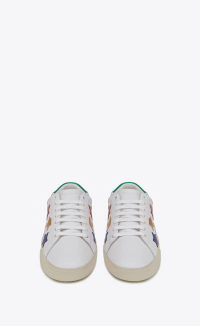 SAINT LAURENT court classic sl/06 metallic california sneakers in leather outlook