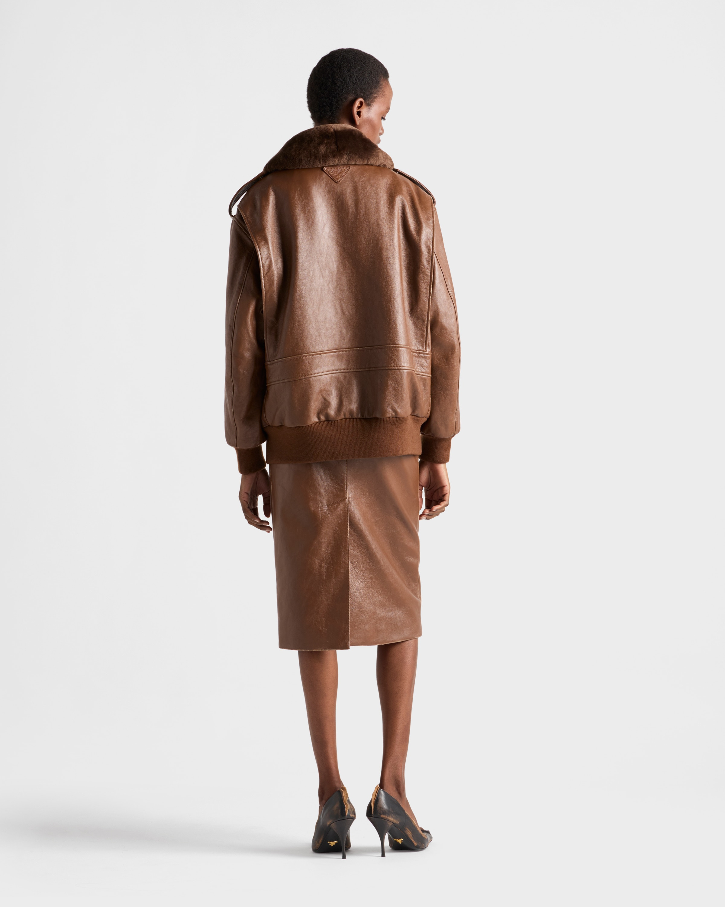 Nappa leather bomber jacket - 5