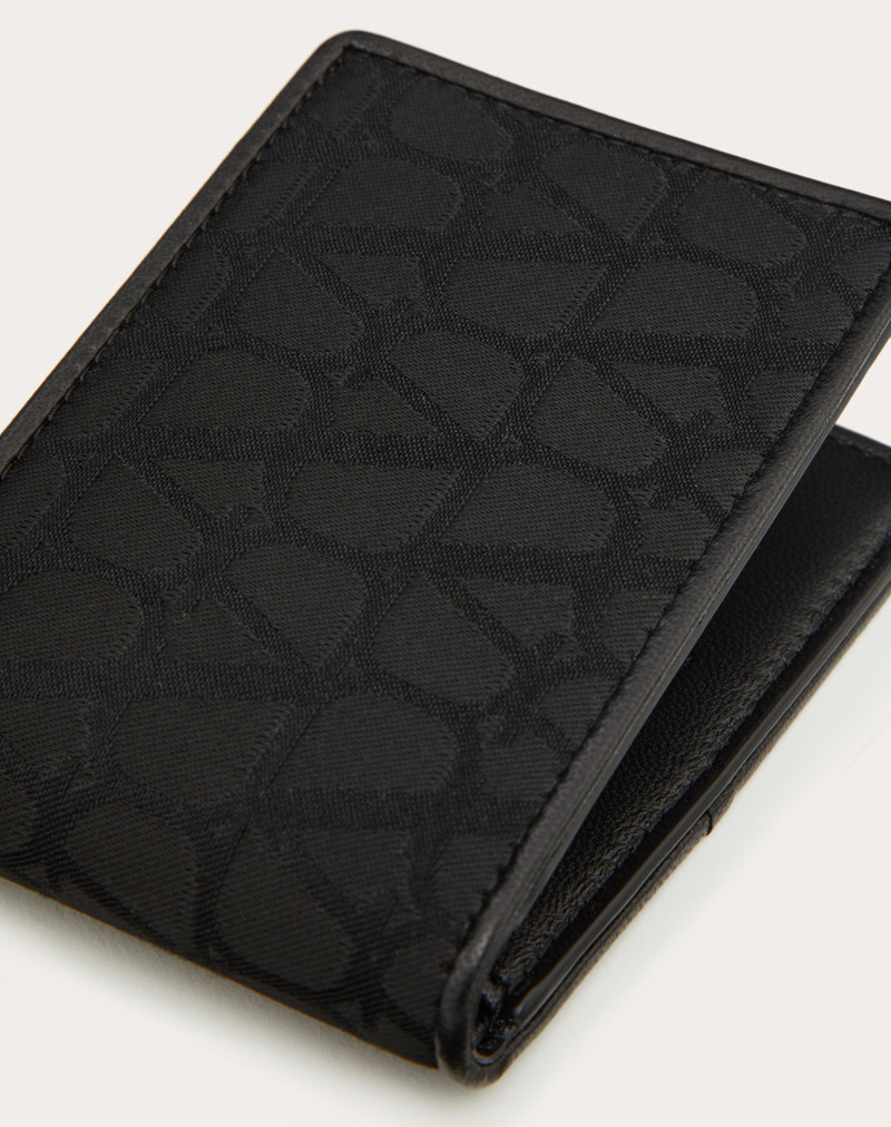 TOILE ICONOGRAPHE WALLET IN TECHNICAL FABRIC WITH LEATHER DETAILS 2