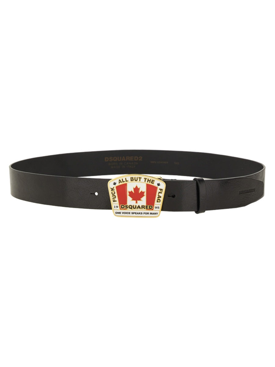 "Canadian Flag" License Plate Belt - 1