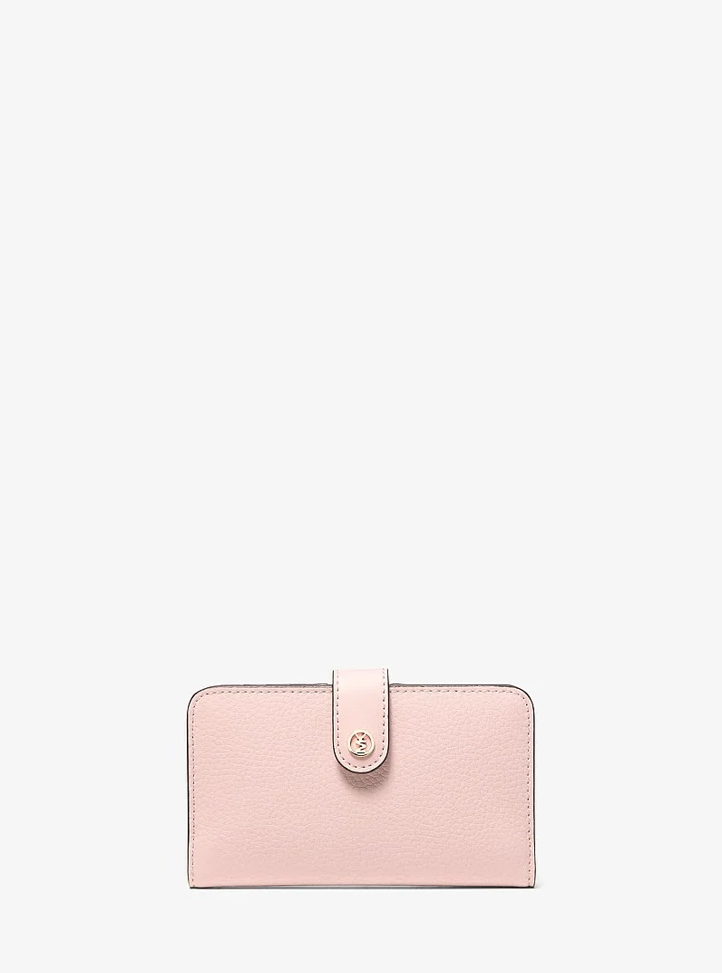 Jet Set Travel Medium Pebbled Leather Billfold Wallet - 1