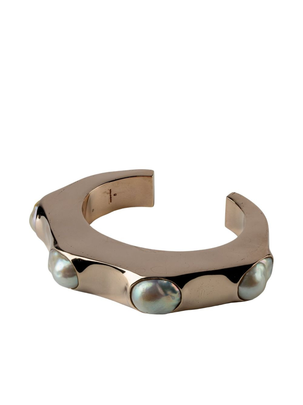Crescent pearl-embellished bracelet - 2