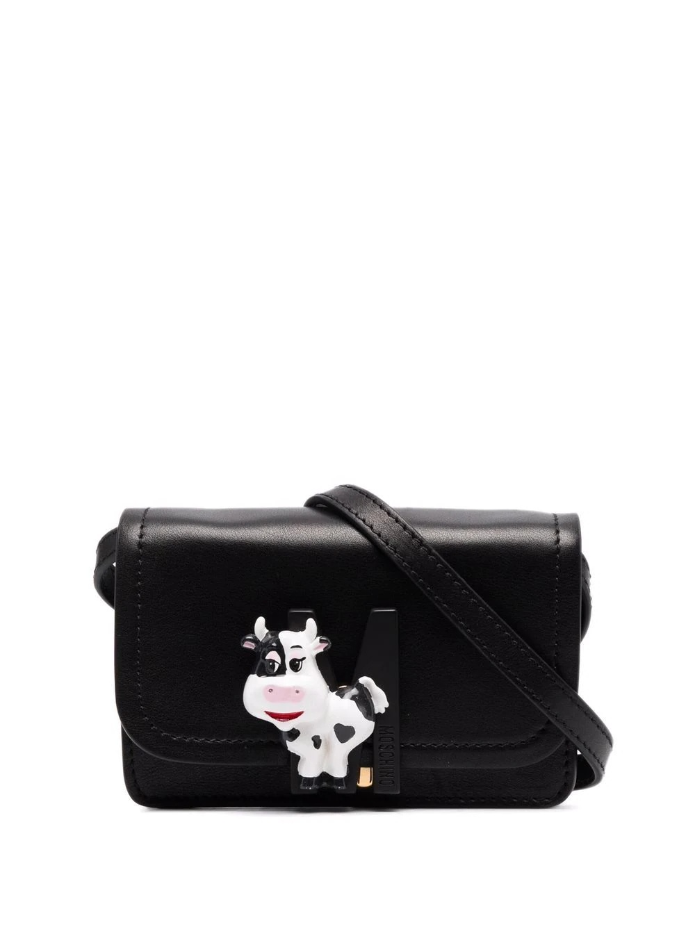 cow-plaque crossbody bag - 1