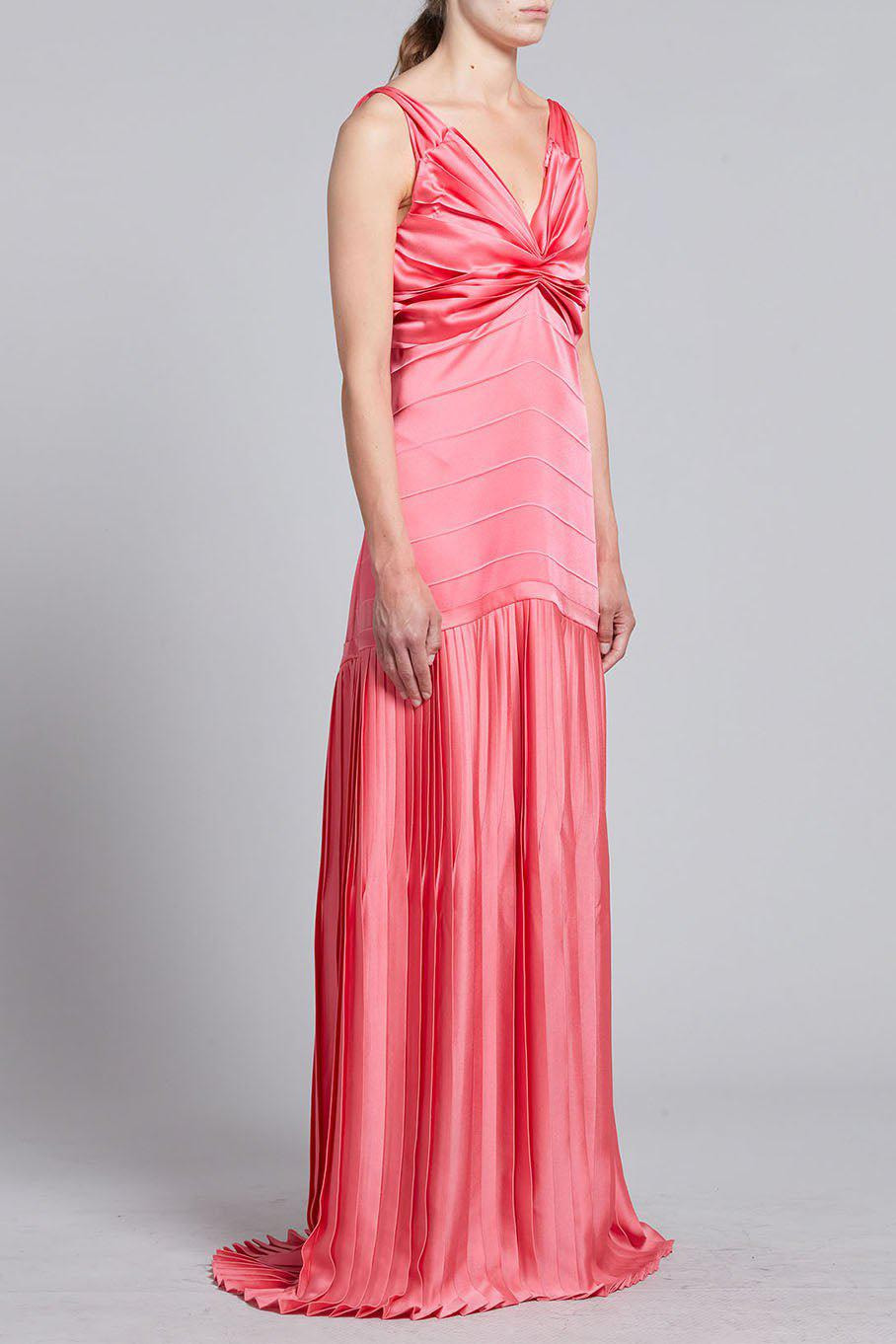 Plisset Sleeveless Gown - 6