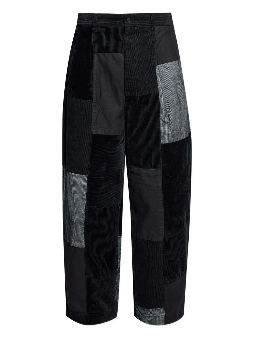 patchwork corduroy trousers - 1