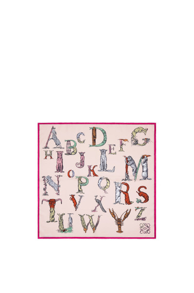 Loewe Alphabet scarf in silk outlook