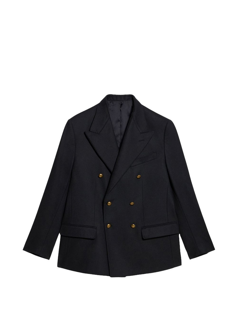 double-breasted flap pocket blazer 1