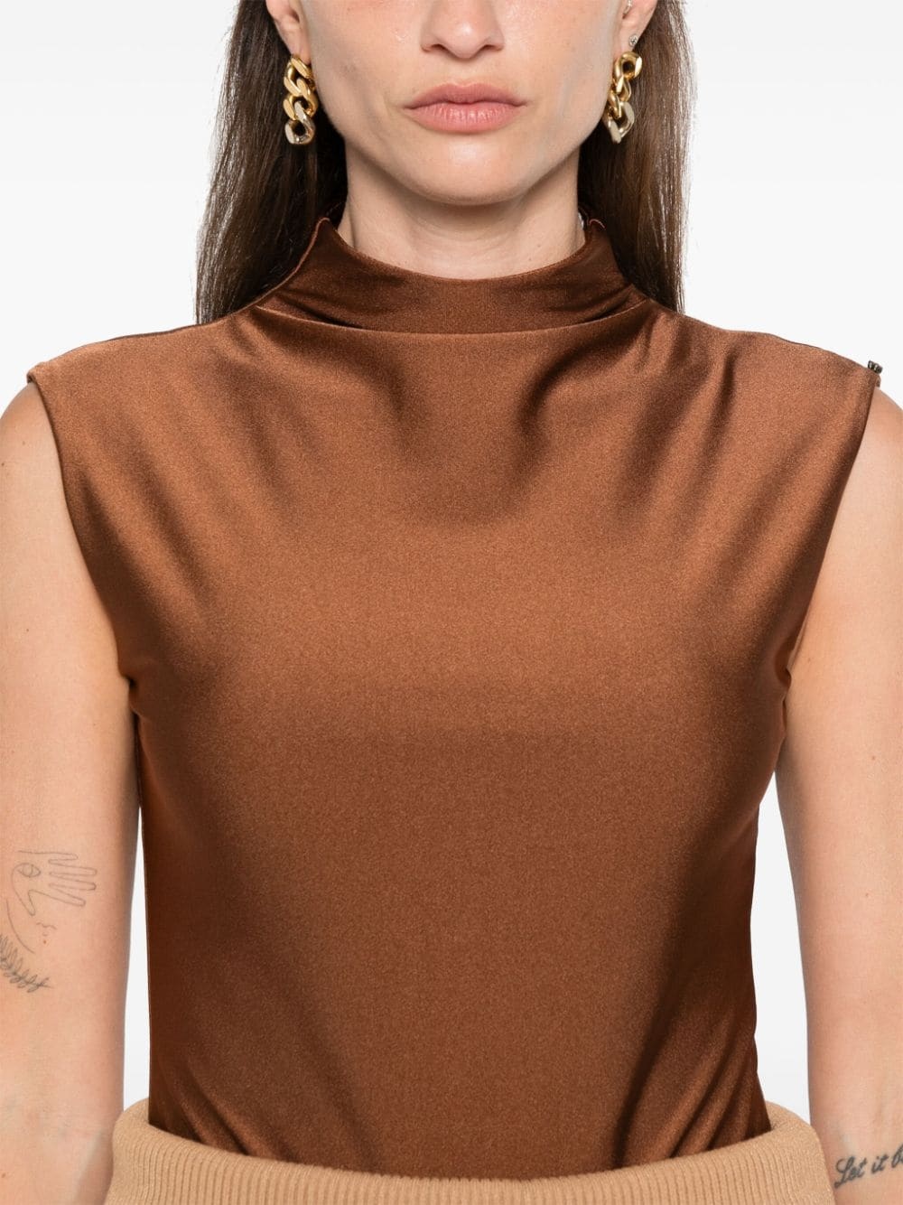 mock-neck bodysuit - 5