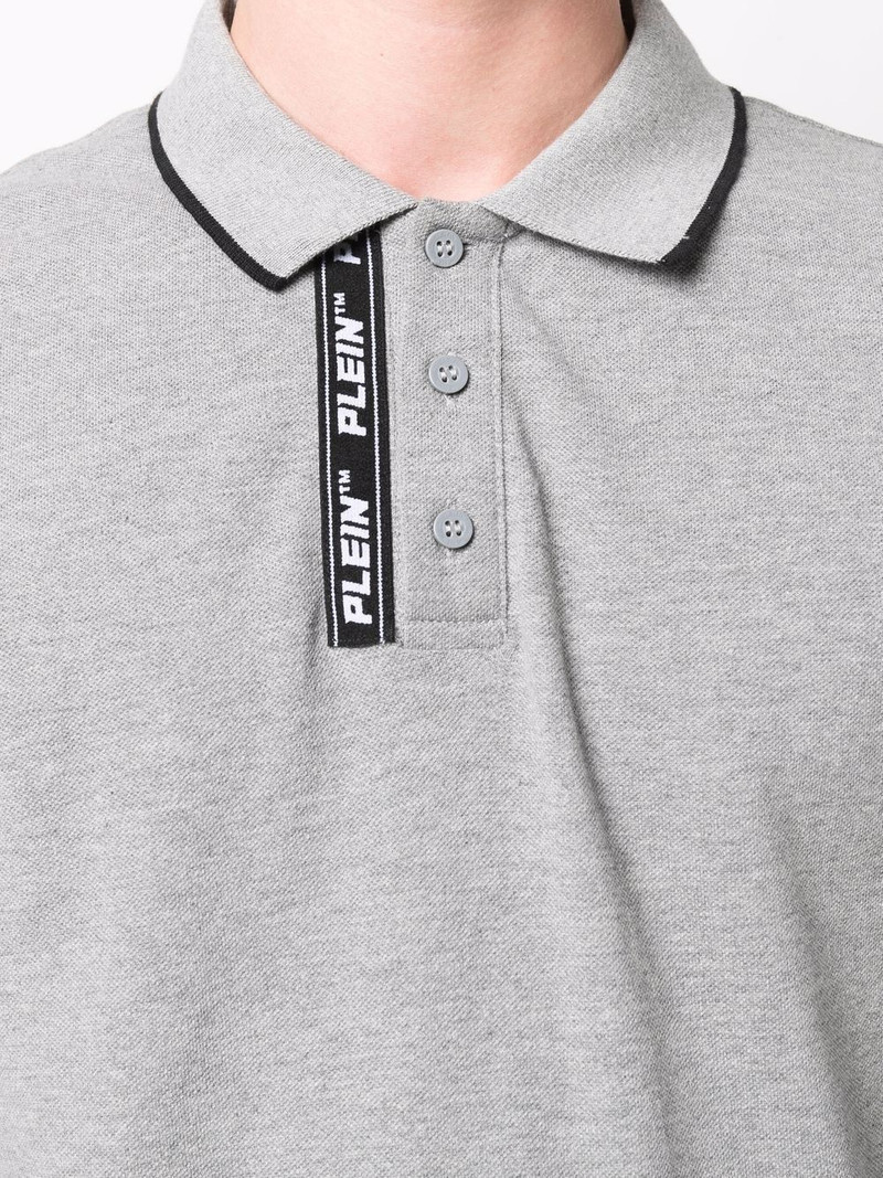 logo patch polo shirt 5