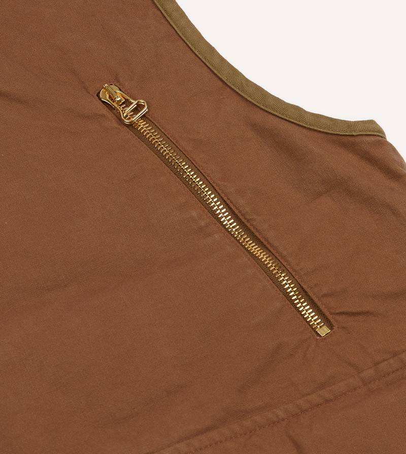 Rust Cotton Urban Safari Vest 6