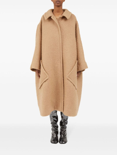 Maison Margiela oversized effect bouclé mohair coat outlook