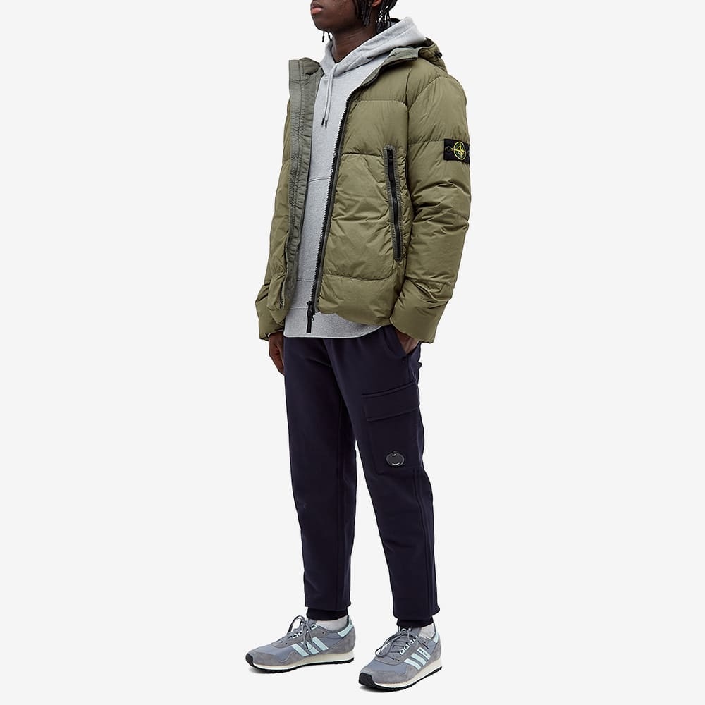 Stone Island Garment Dyed Crinkle Reps Hooded Down Jacket - 7