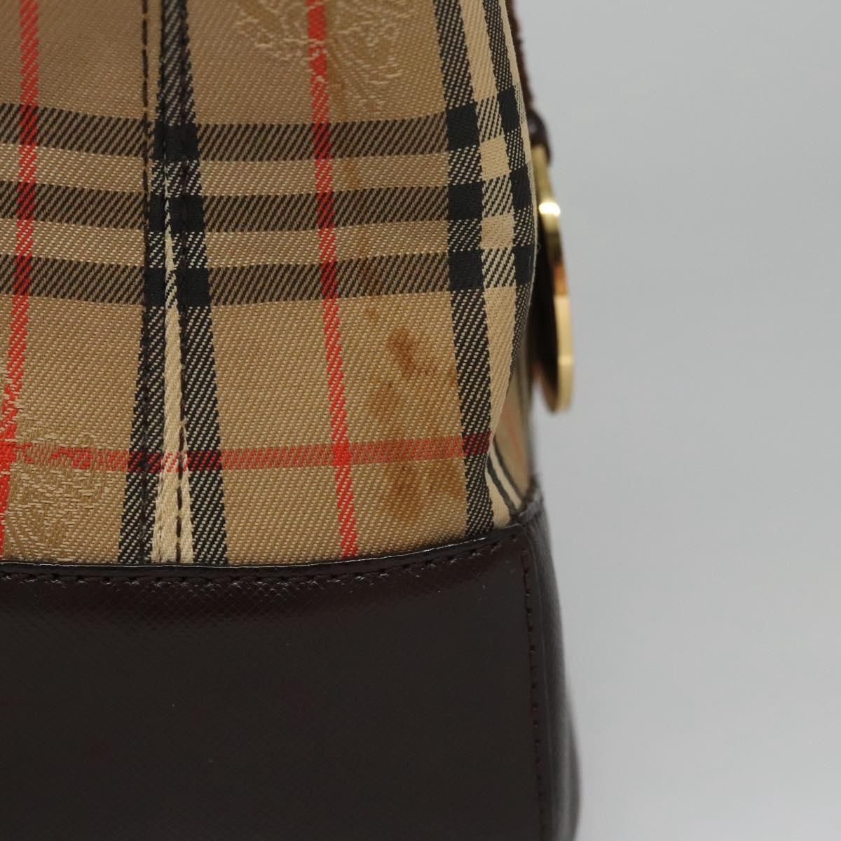 Burberry Nova Check Hand Bag Canvas Beige - 5