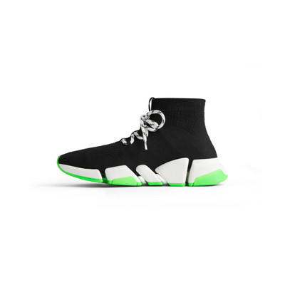 BALENCIAGA Men's Speed 2.0 Lace-up Recycled Knit Sneaker  in Black outlook