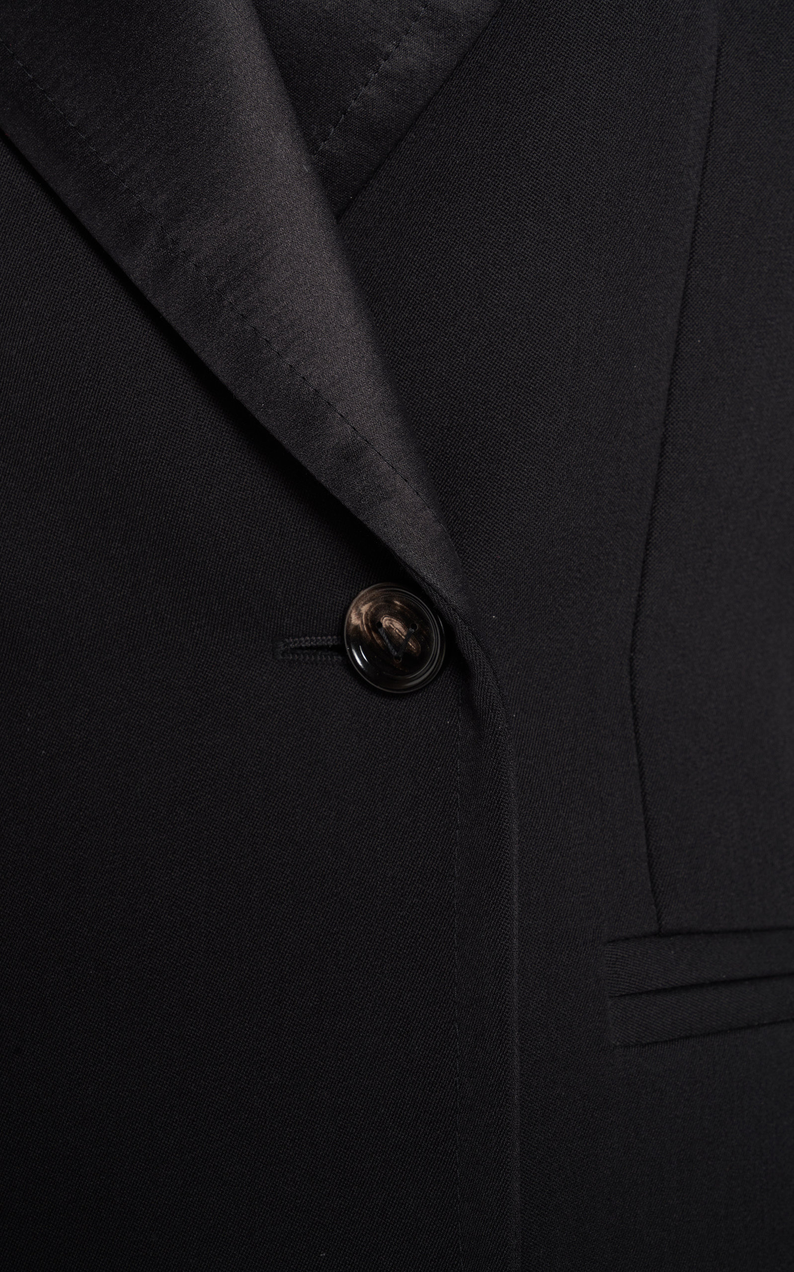 Double-Breasted Wool Blazer black - 5