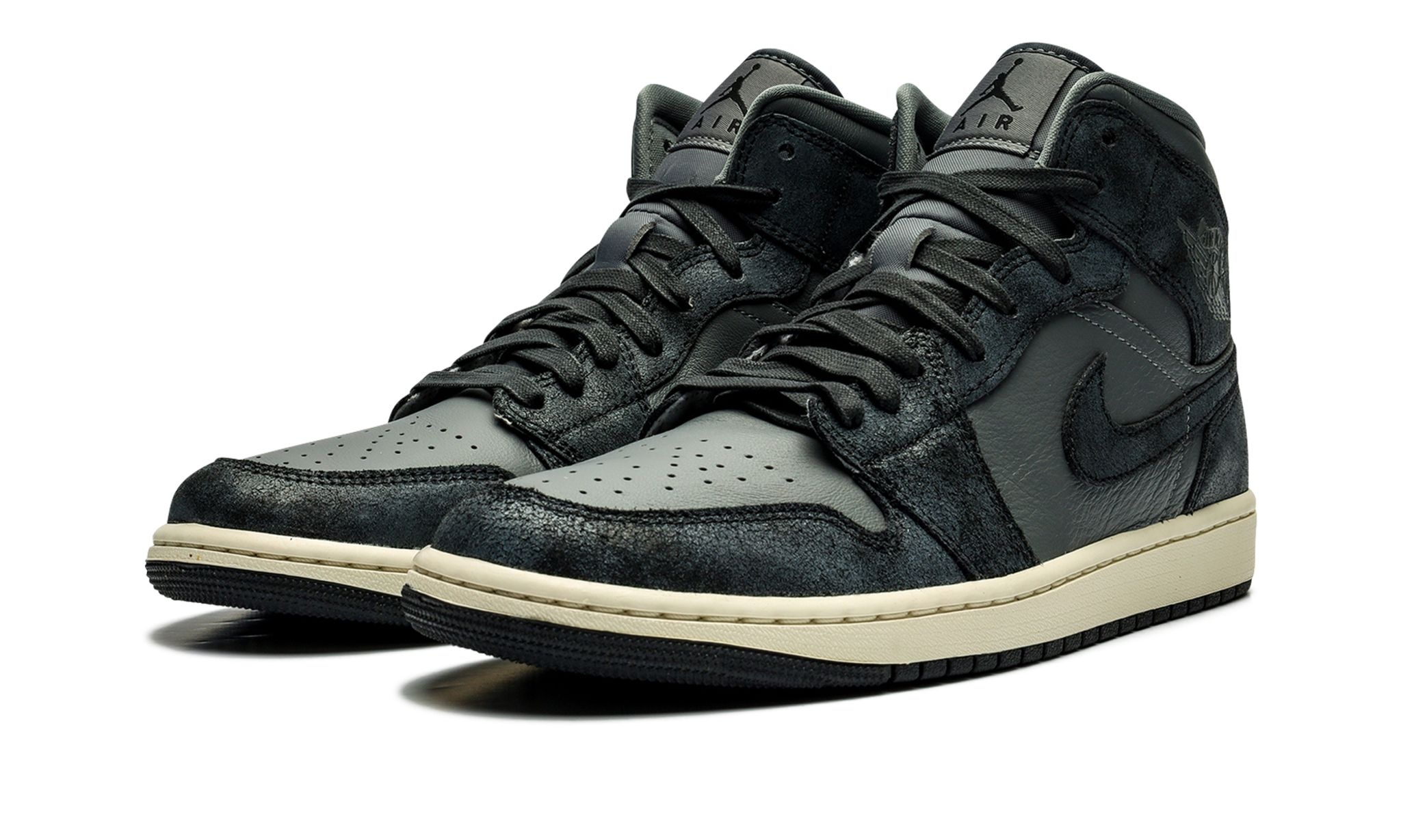AIR JORDAN1 MID WMNS "DISTRESSED SMOKE GREY" - 2