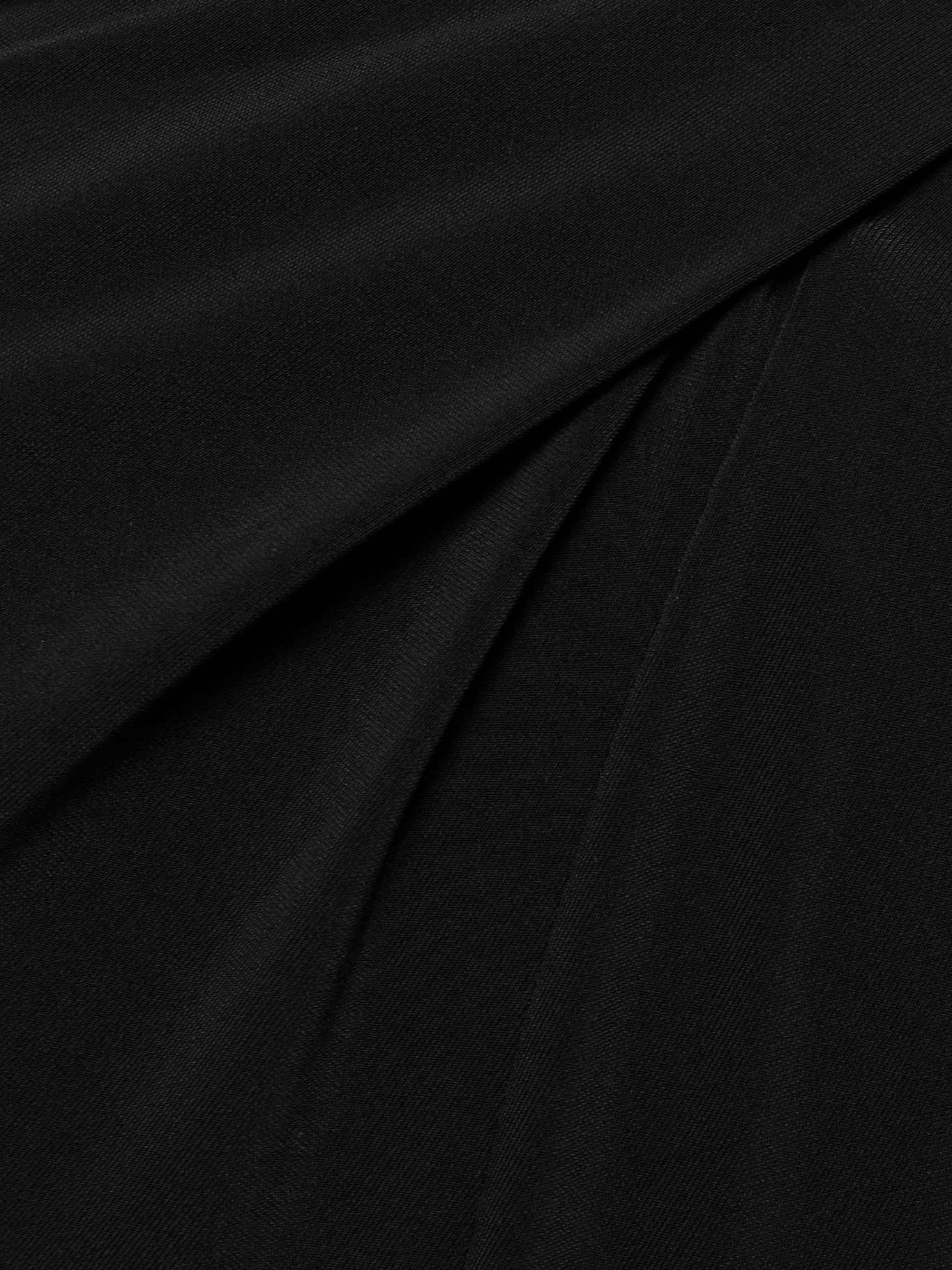 Peplo draped jersey maxi skirt Black - 4