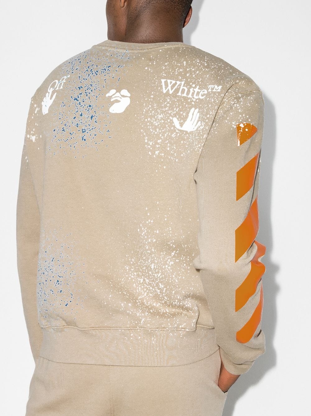 x Browns 50 paint-splatter sweatshirt - 3