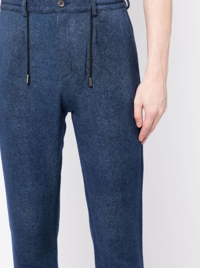 drawstring tapered trousers - 5