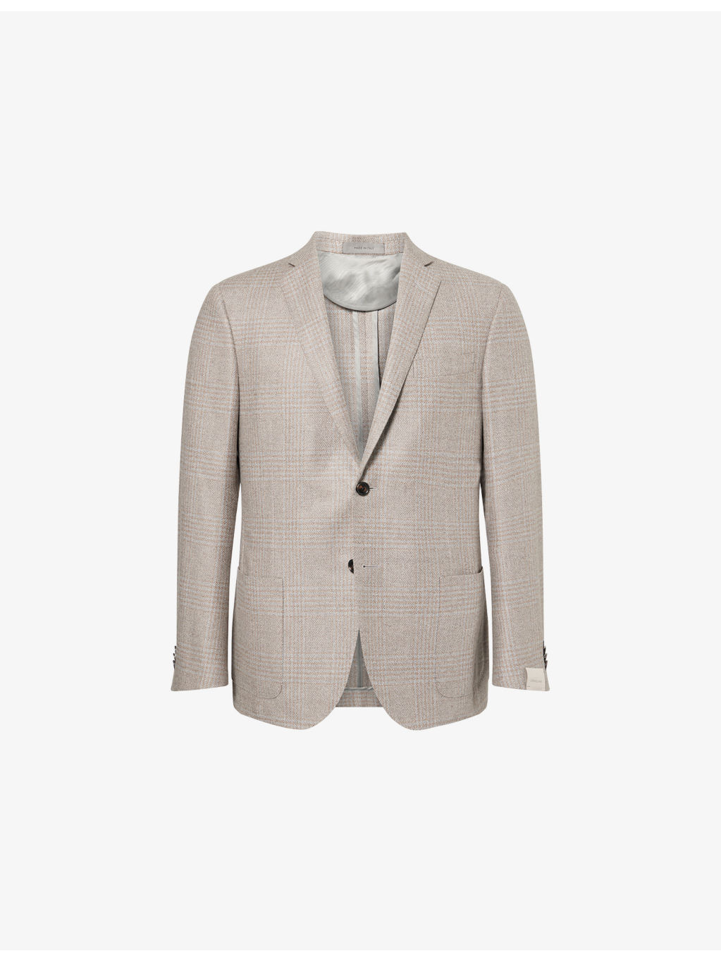 Academy Checked Silk-Wool Blend Jacket - 1