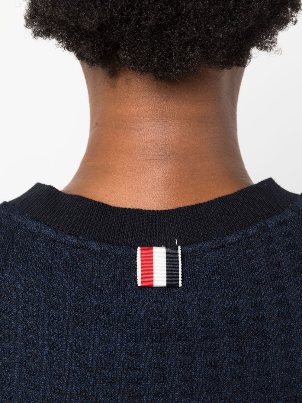 logo-patch jacquard top - 5