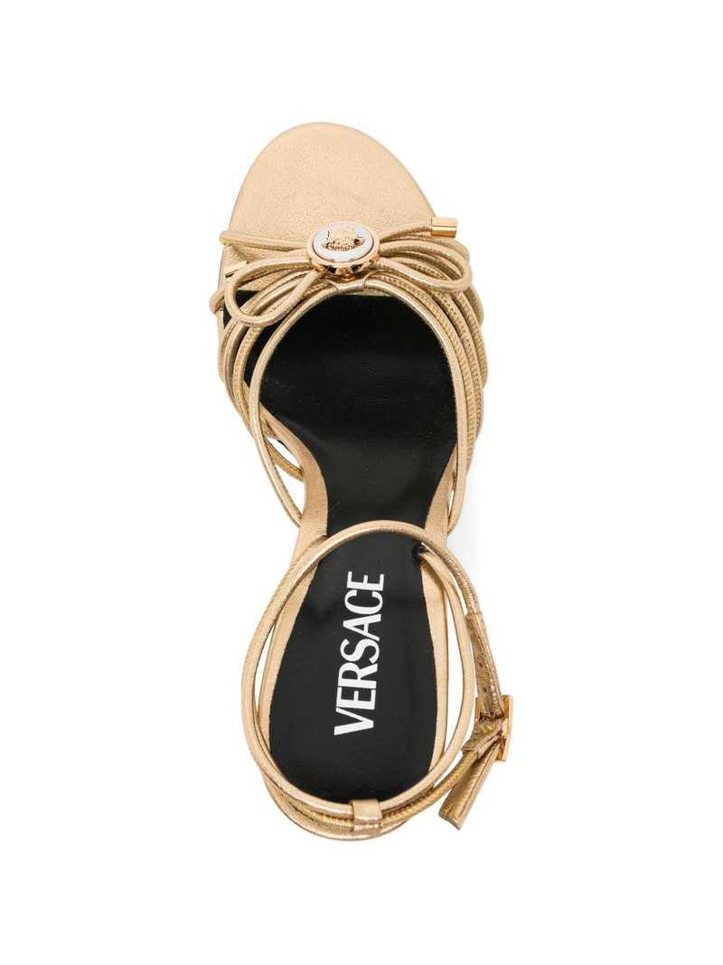 strap knot heeled sandals 4