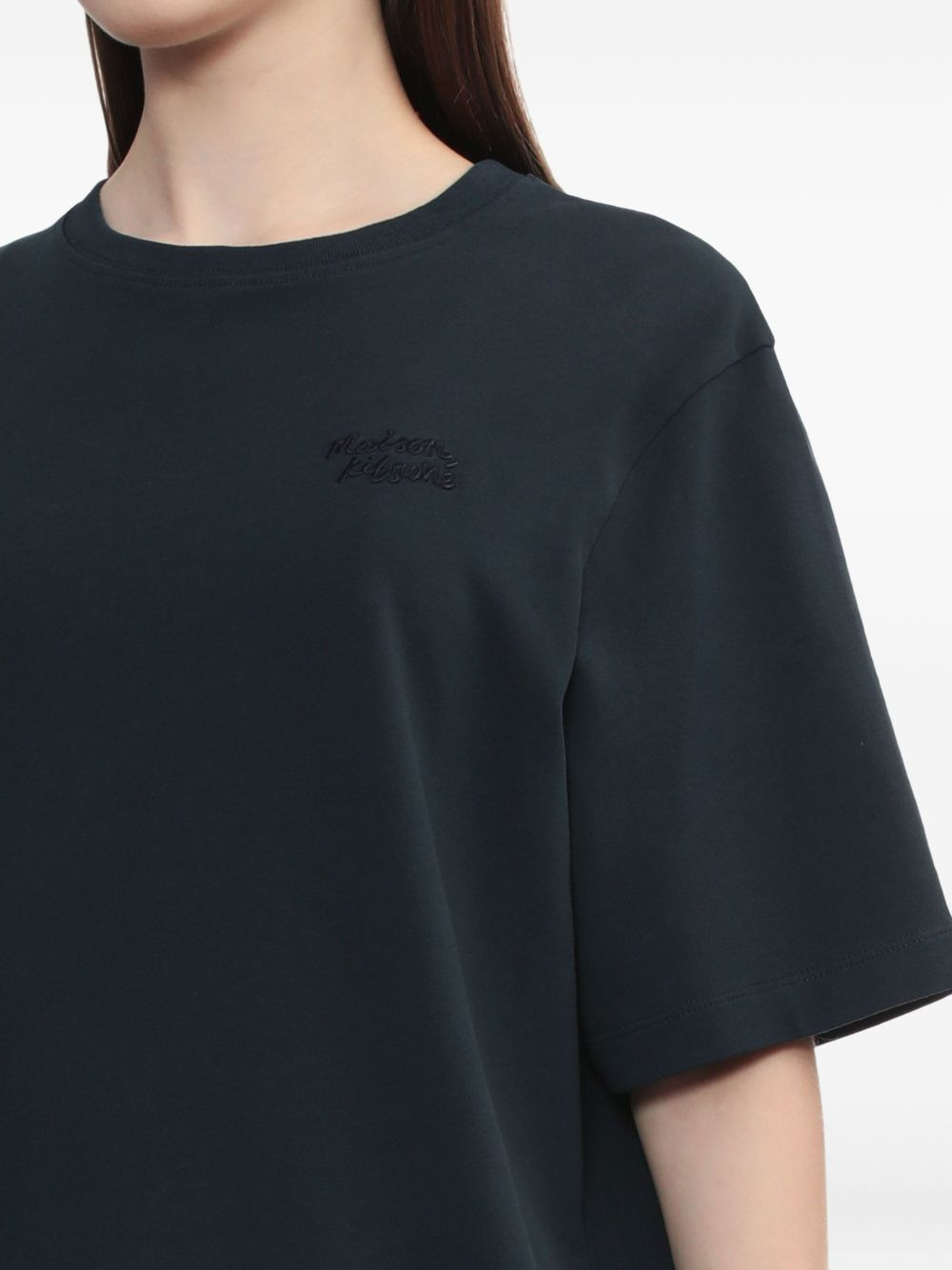 embroidered-logo cotton T-shirt - 5