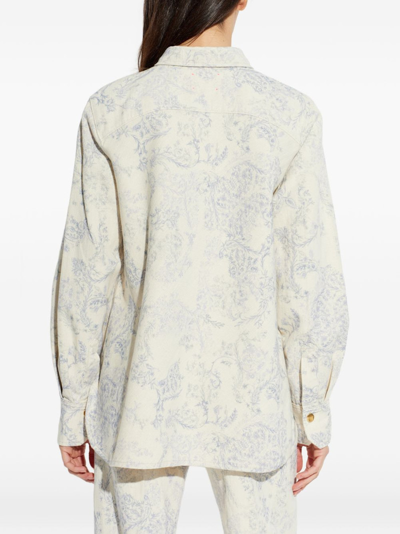 floral-print front-pockets shirt 4