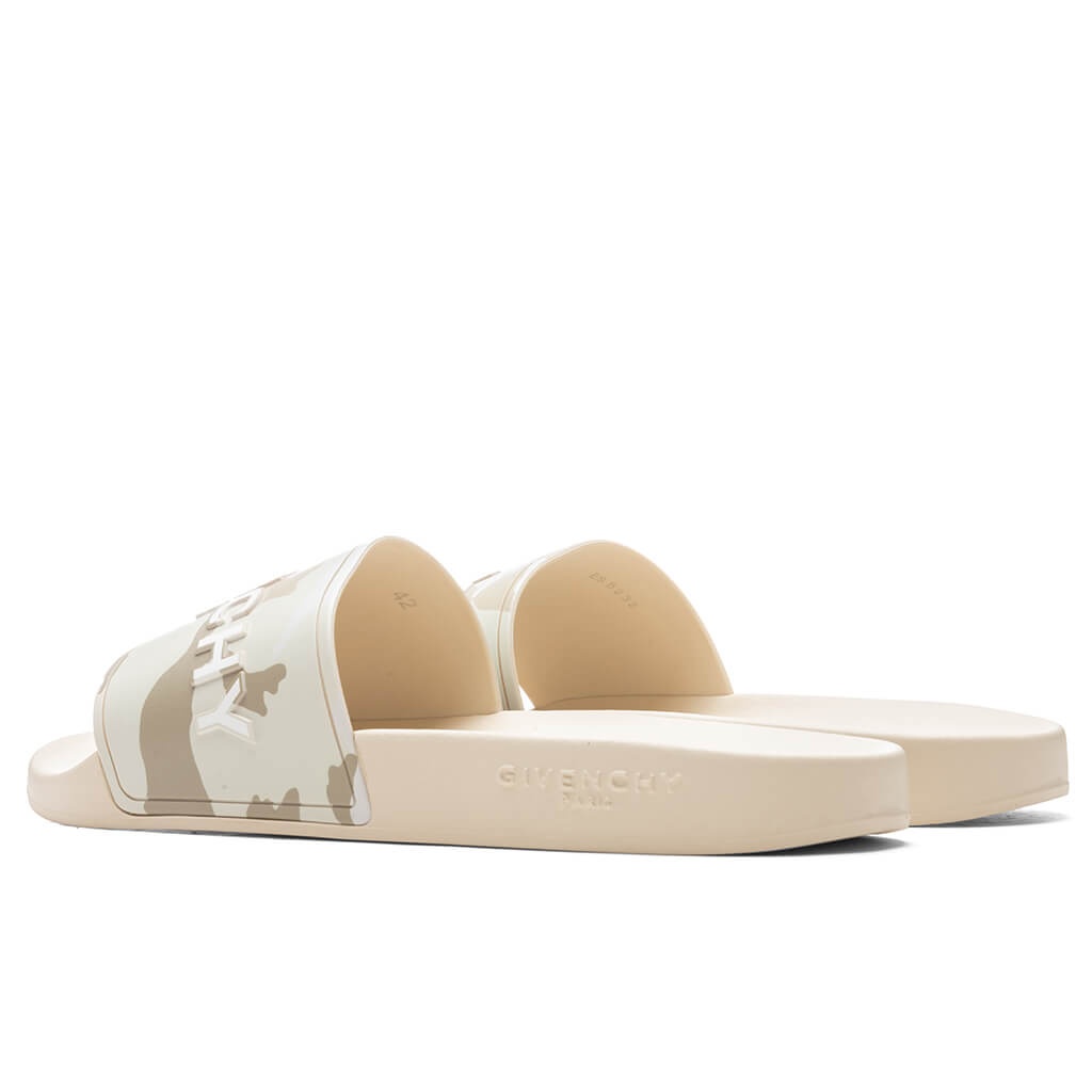 GIVENCHY SLIDE SANDALS - BEIGE/BROWN - 4
