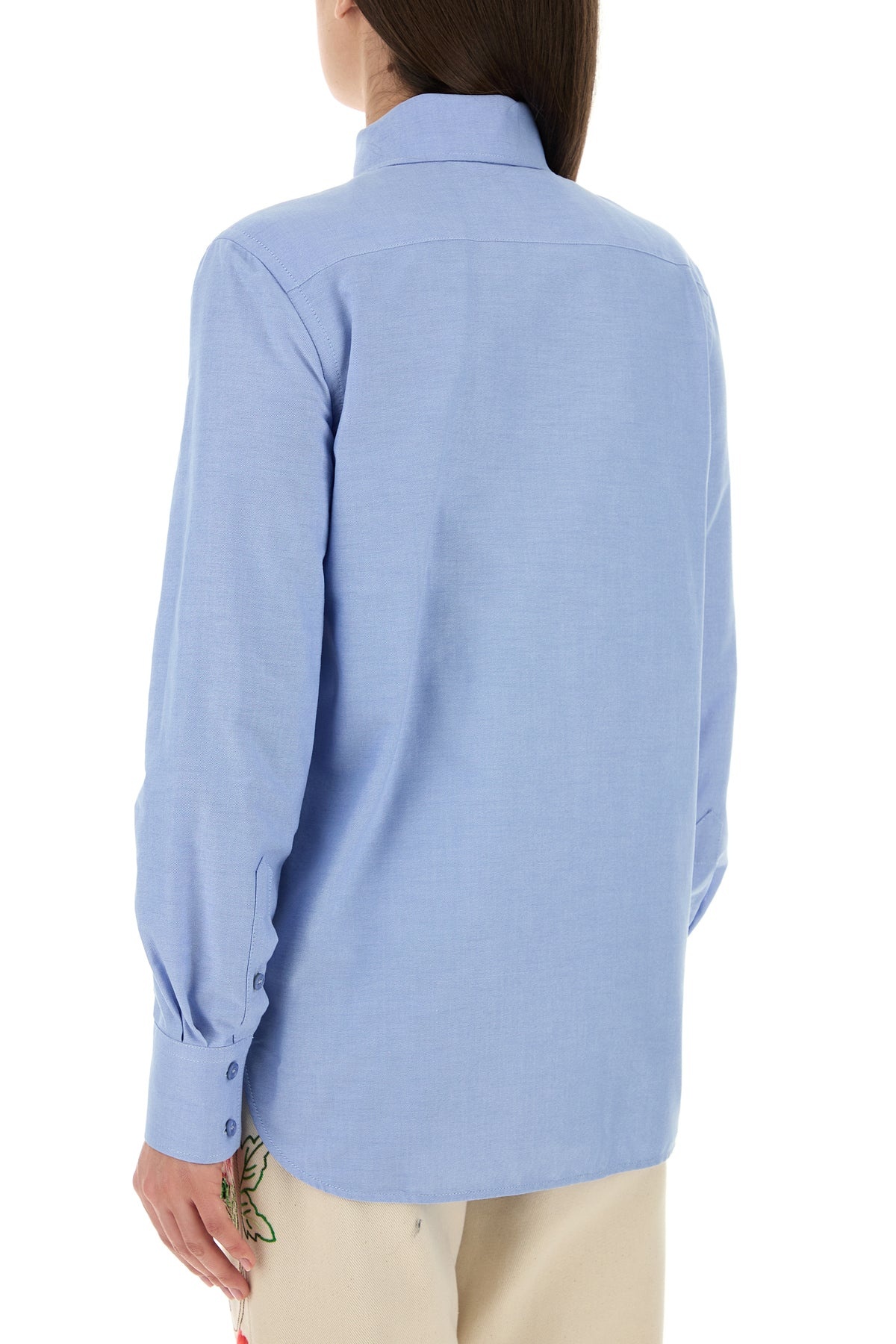 Powder blue oxford shirt - 4