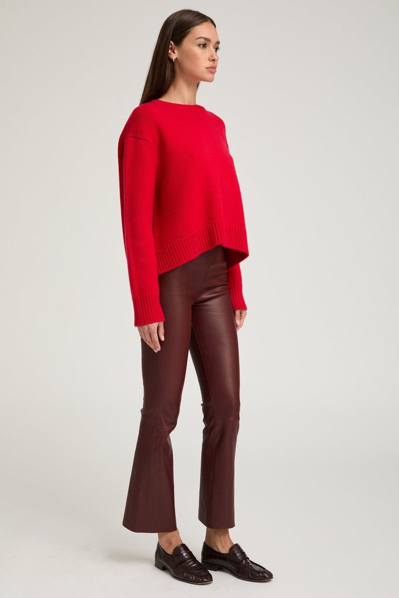 SPRWMN RED HEAVY CASHMERE SWEATER outlook
