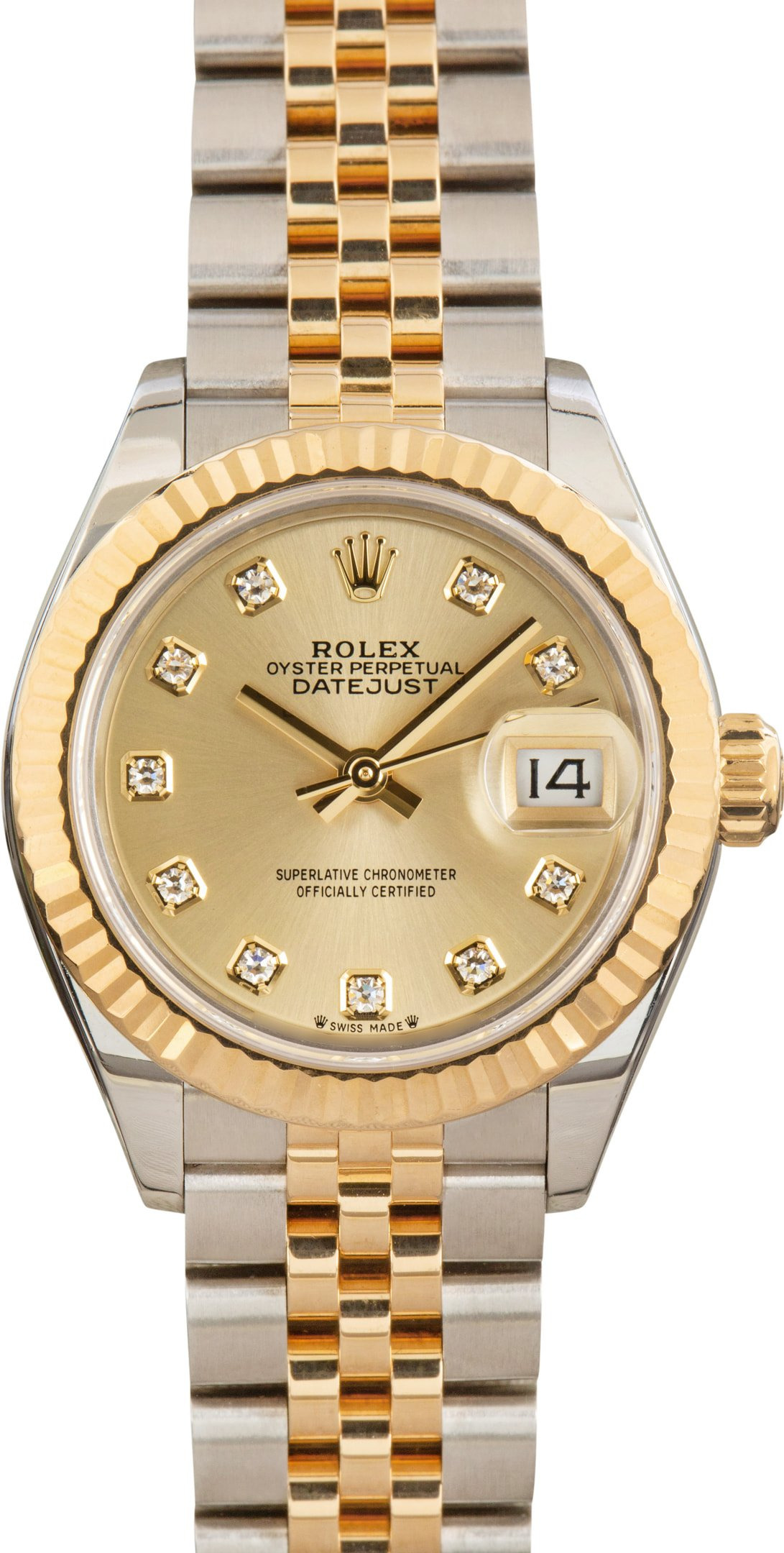 Lady Rolex Datejust 279173 Champagne Diamond Dial - 1