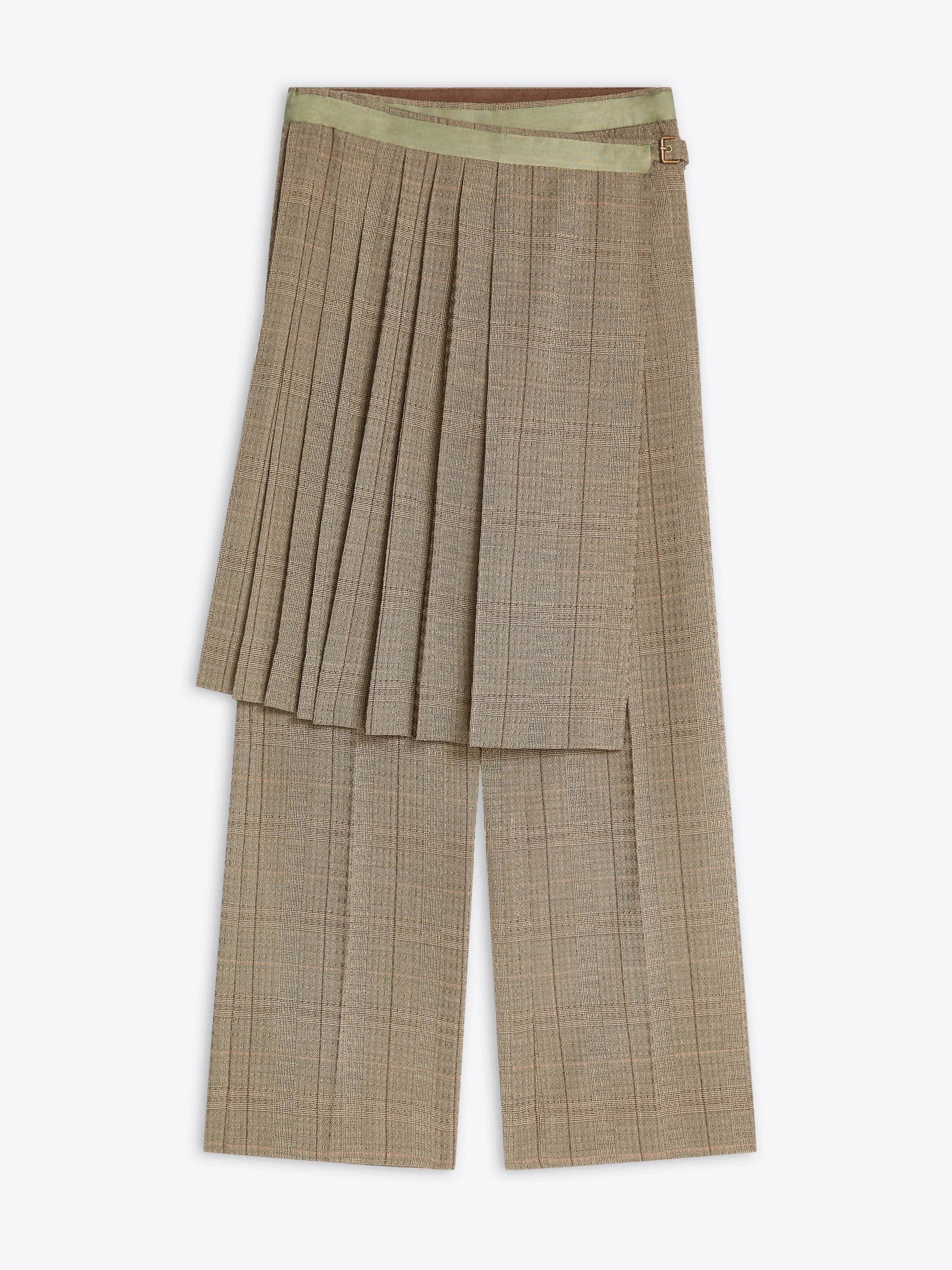 WOOL SKIRT PANTS - 1