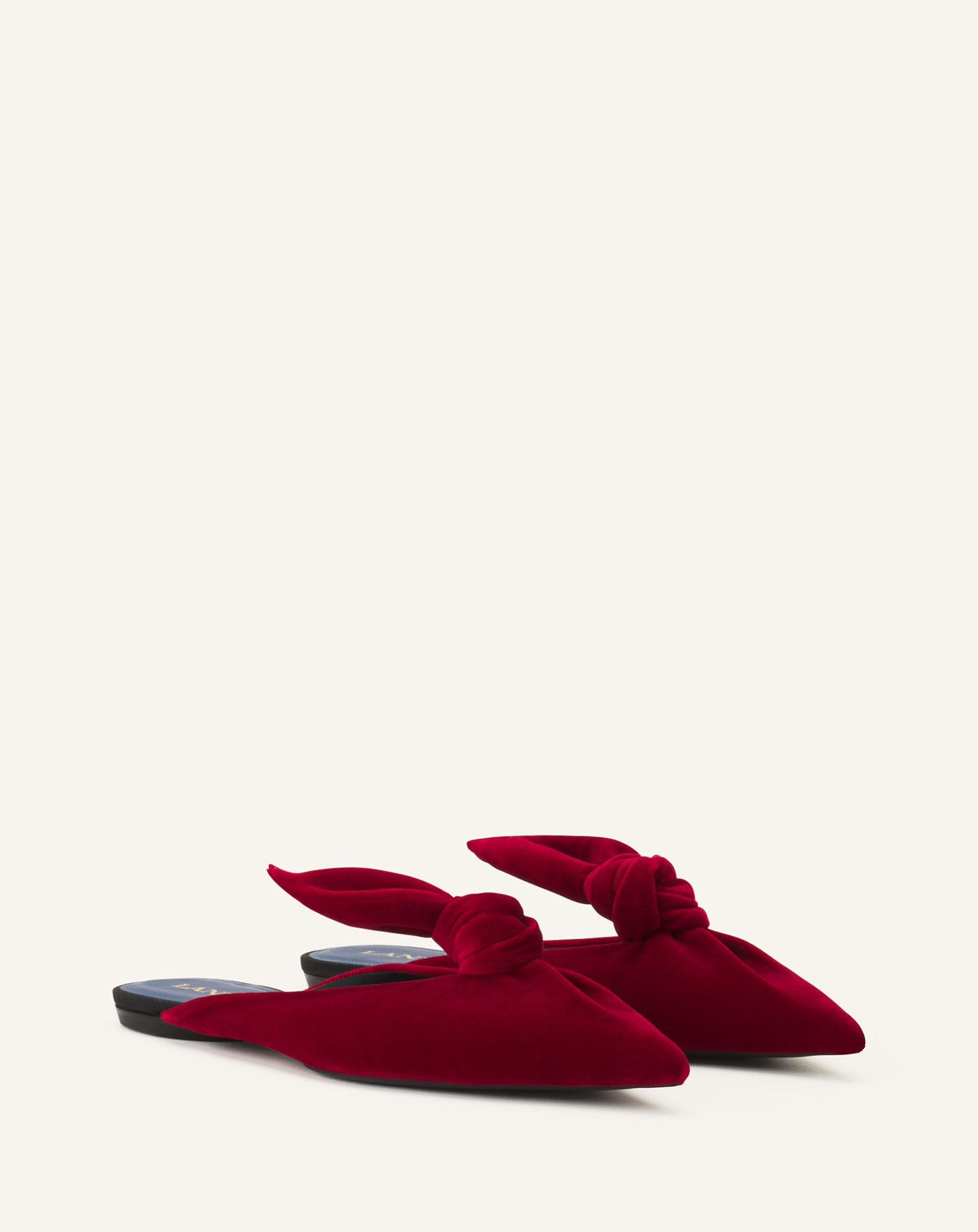 MIDNIGHT STEP VELVET BOW MULE - 2