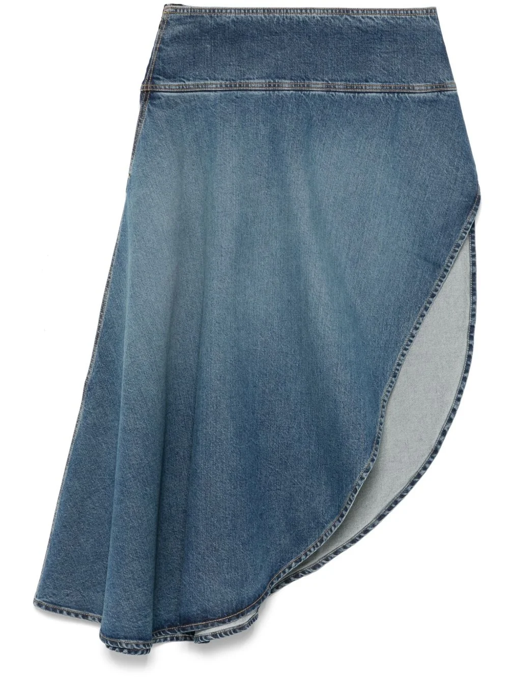 asymmetric midi skirt - 1