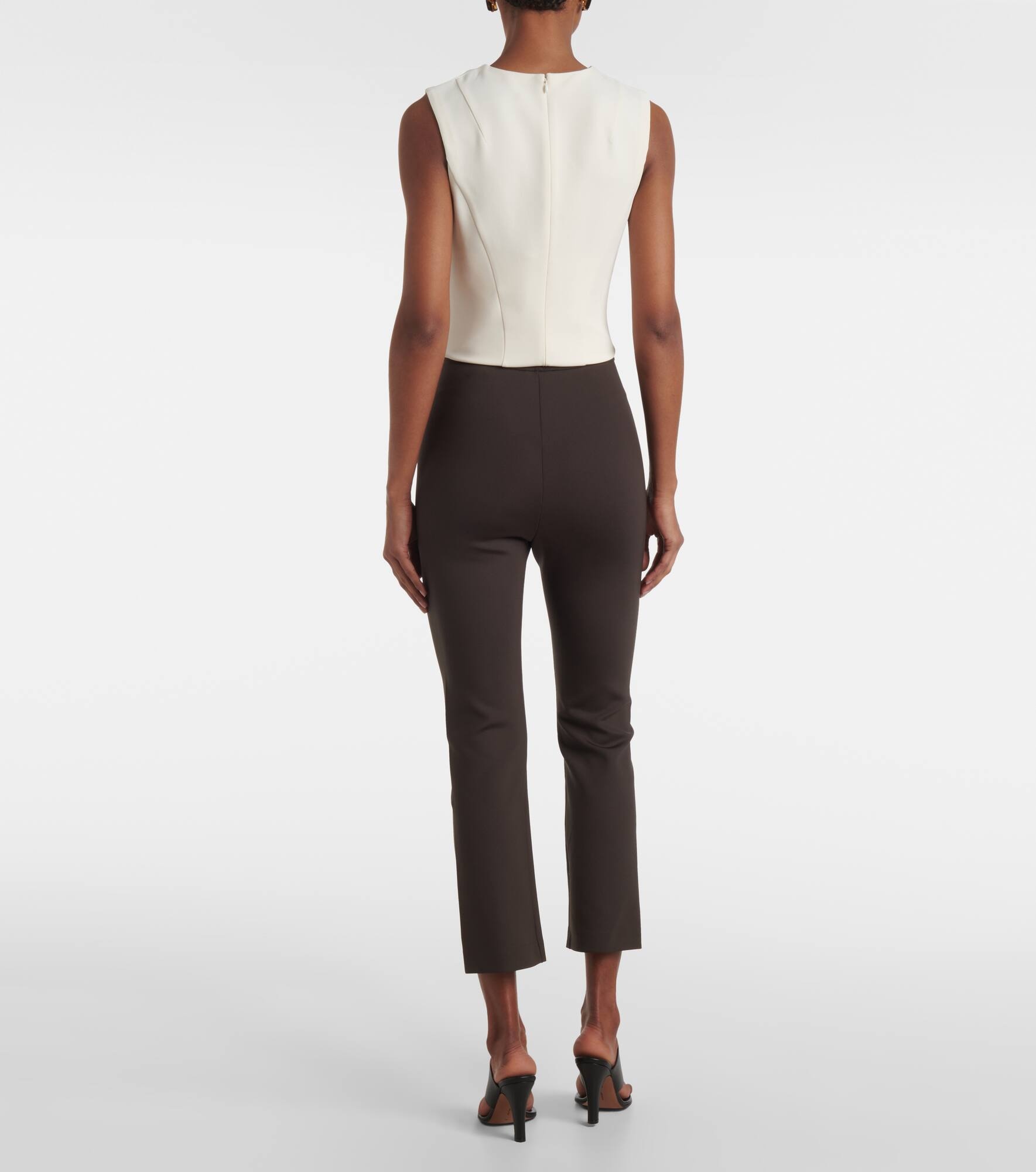 Shim cropped jersey slim pants - 3